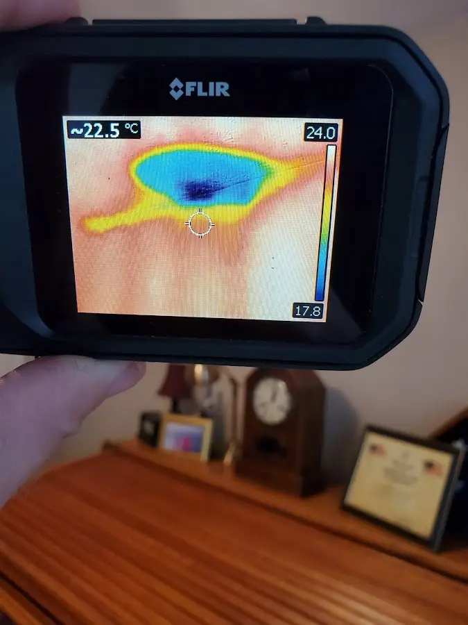 Thermal imaging inspection for water damage in Pineville