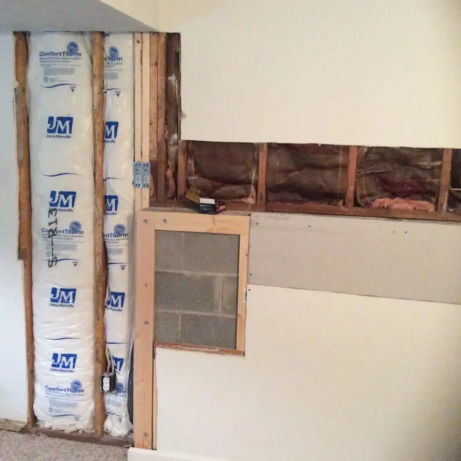 Wall insulation replacement during Odor Removal & Deodorization in Pineville